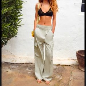 Zara asymmetric cargo pants